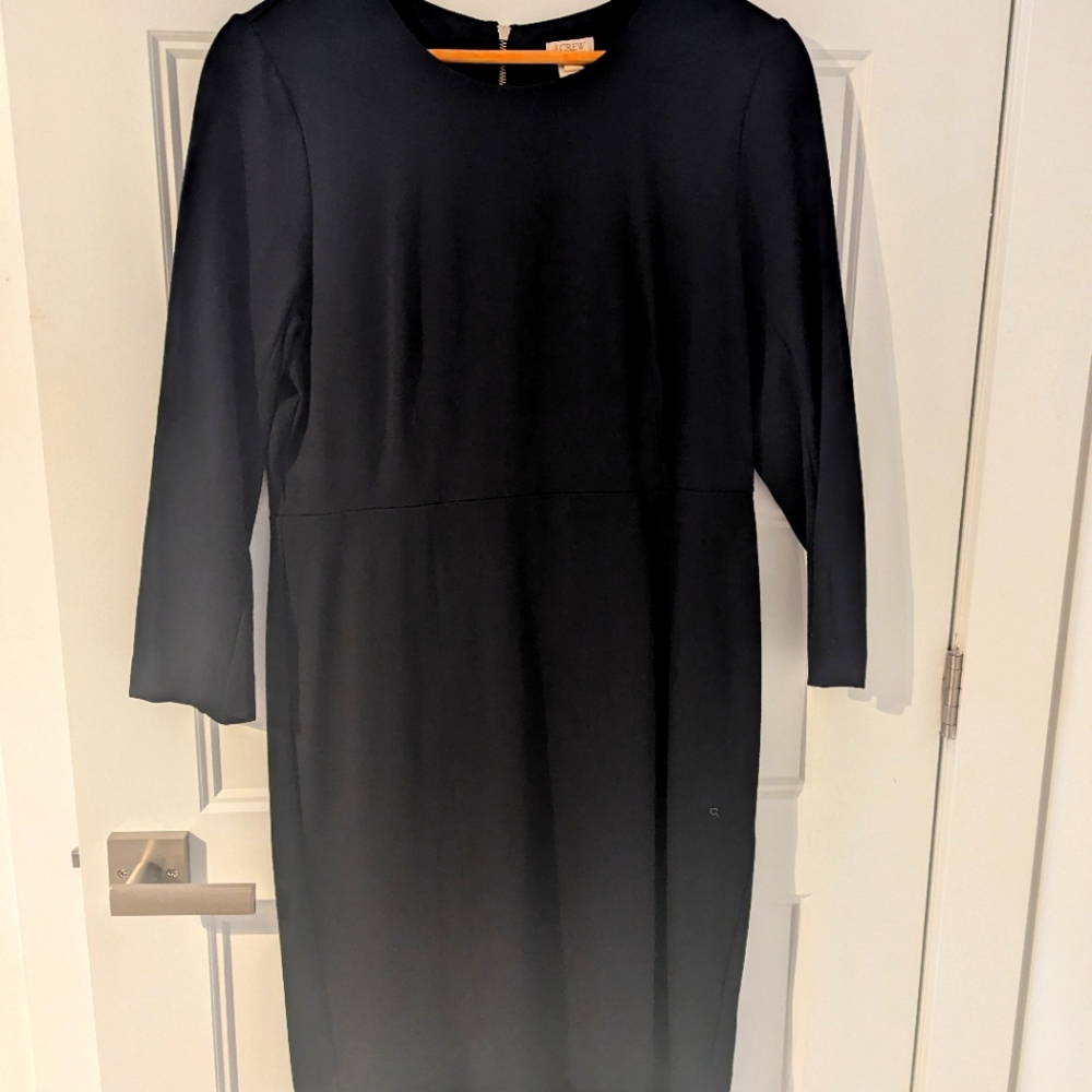 J. Crew Black Sheath Dress